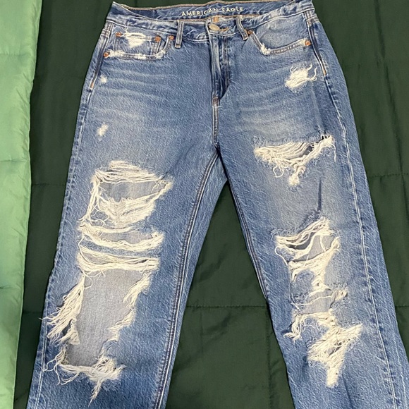 American Eagle Outfitters Denim - American Eagle Outfitters Blue Distressed Jeans